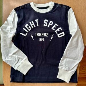 Light Speed Black and White Long Sleeve Shirt